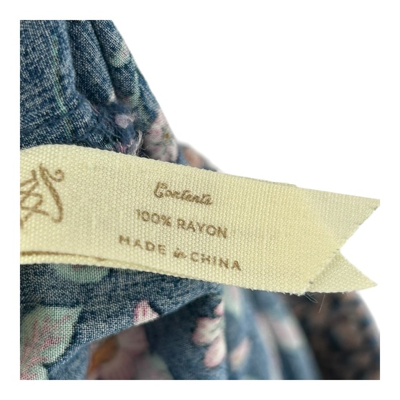 Matilda Jane A Day Off Floral Wide Leg Pants Blue Tie Waist Womens Size XXL 2XL - Picture 9 of 10